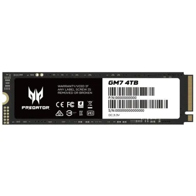 Acer Predator GM7 SSD 4TB NVMe PCIe Gen4 7400MB/s