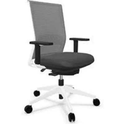 Actiu Stay Serie 30 Silla de Oficina Respaldo Tejido Técnico String Blanca/Gris