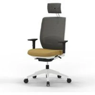 Actiu Trim Silla de Oficina Profesional Malla Amarillo Jaspeado