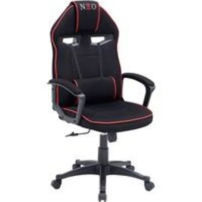 Adec Silla Gaming Neo Advance Tejido Tapizado Altura Regulable Negro/rojo 115-125x70x70 Cm