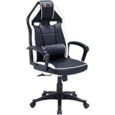 Adec Silla Gaming Neo Advance Tejido Tapizado Altura Regulable Negro/blanco 115-125x70x70 Cm