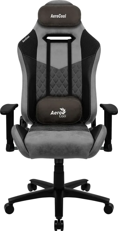 Aerocool DUKE AeroSuede Silla para videojuegos universal Negro, Gris