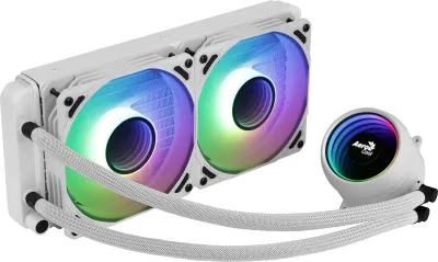 Aerocool MIRAGEL240W ARGB 240mm TDP 400W Blanco