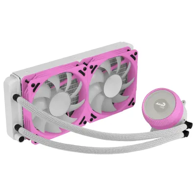 Aerocool NMIRAGEL240PK Refrigeración Líquida CPU 2 Ventiladores ARGB 400W Rosa