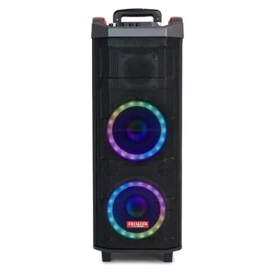 Aiwa KBTUS-608 Altavoz Bluetooth Karaoke 600W 2 Micrófonos