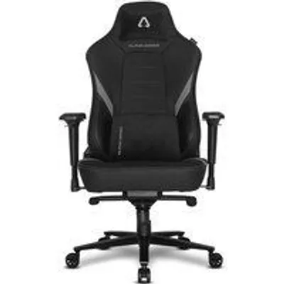 Alpha Gamer Phenix Silla Gaming de Tela con Cojín y Almohada Cervical Negra/Gris