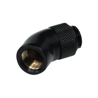 Alphacool 17051 HF 45° G1/4 AG→IG Adaptador de Ángulo Negro