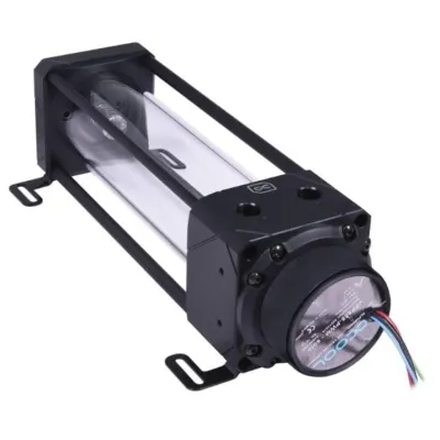 Alphacool Eisbecher Aurora RGB Depósito Expansión con Bomba