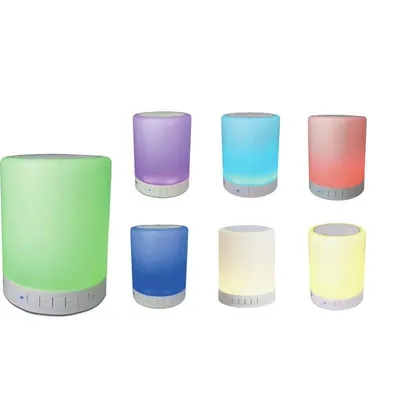 Altavoces Denver Cilíndricos Inalámbricos y Alámbricos 3 W Bluetooth FM LED MicroSD