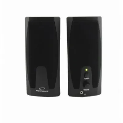 Altavoces Esperanza 2 vías alámbricos 6W para PC negro compactos