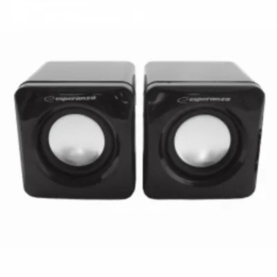 Altavoces Esperanza 2 vias cableados 6 W compactos para PC Negro