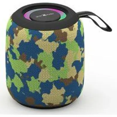 Altavoces Gembird Portátiles Inalámbricos 8W BT Efecto LED RGB y MicroSD