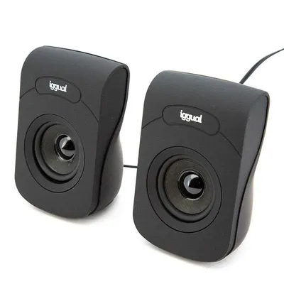 Altavoces iggual 2.0 Alámbricos USB 6W con control de volumen