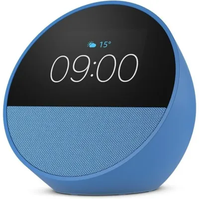 Amazon Echo Spot 2024 Azul Despertador Inteligente Alexa