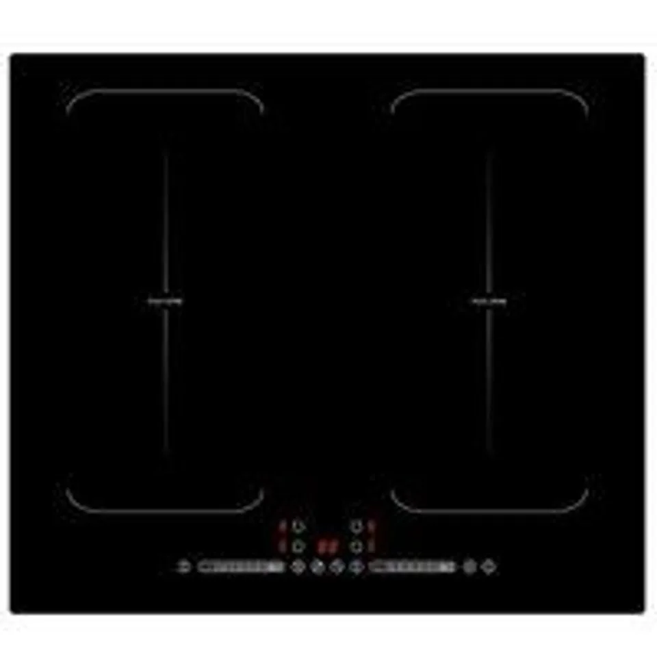 Amsta AMTI642F Placa de Inducción 2 Zonas Flexibles 4 Fuegos 60cm 7400W Negra