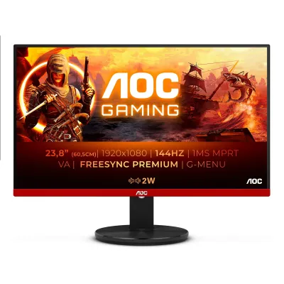 AOC 90 Series G2490VXA LED display 60,5 cm (23.8") 1920 x 1080 Pixeles Full HD Negro, Rojo