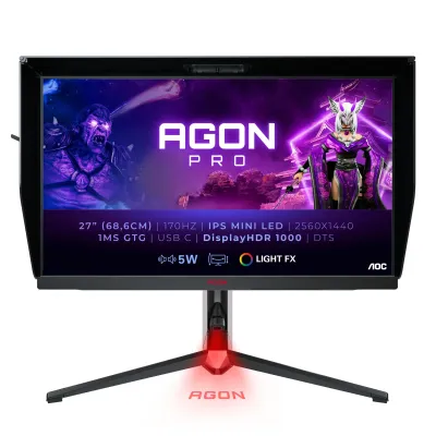 AOC AG274QXM Monitor 27" Quad HD LED Negro Rojo