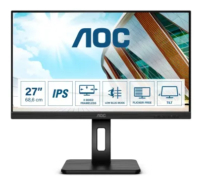 AOC P2 27P2Q Monitor LED 27 Full HD Negro