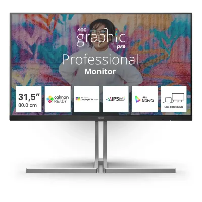 AOC U32U3CV 31.5" 3840x2160 4K UHD LCD Negro