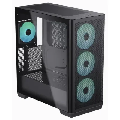 APNX C1 RGB Torre Midi Cristal Templado USB-C Negra