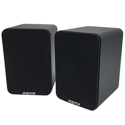 Approx APPSPK02BK Altavoces Inalámbricos Negro con 2 Soportes de Pared