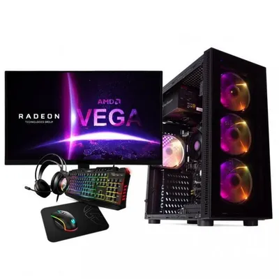 Arizone PackHammer PC R7 5700G 16/480GB + 24in FHD Monitor