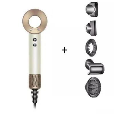 Arzopa Súper Secador de Pelo 1600W Blanco con Accesorios