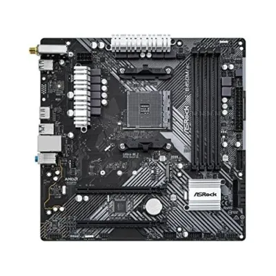 ASRock B450M/ac R2.0 AM4 Micro ATX WiFi HDMI DVI-D CrossFireX