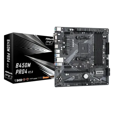 ASRock B450M Pro4 R2.0 AM4 USB 3.2 Gen2