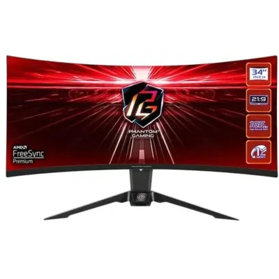 AsRock PG34WQ15R2B 34" UWQHD 165Hz FreeSync Premium WiFi