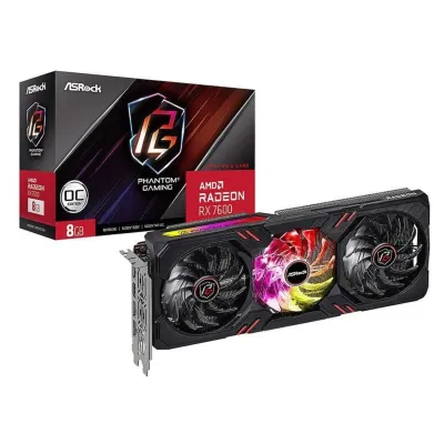 ASRock Radeon RX 7600 Phantom Gaming OC 8GB GDDR6 Raytracing