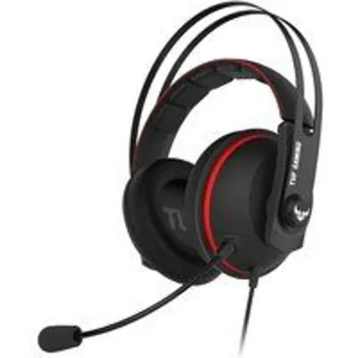 ASUS TUF Gaming H7 Auriculares Alámbrico Diadema Juego Negro, Rojo