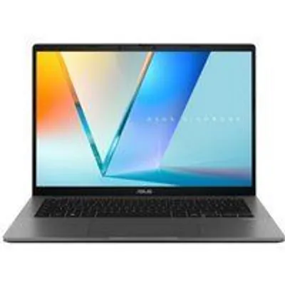 ASUS Vivobook S 14 S3407QA-KP014W Copilot+ PC - Ordenador Portátil 14" WQXGA (Qualcomm Snapdragon X (X1-26-100), 16GB RAM, 1TB SSD, Adreno GPU, Windows 11 Home) Gris Mate - Teclado QWERTY español