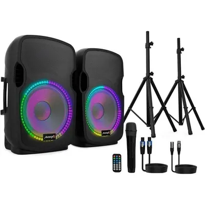 Audibax Party 212 12" 400W LED Bluetooth Activo/Pasivo Set