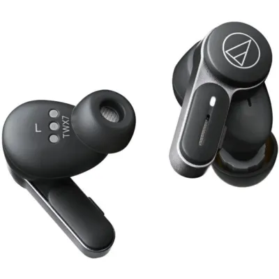 Audio-Technica ATH-TWX7 Inalámbricos Estuche Carga Negro