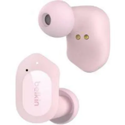 Auricular Belkin SOUNDFORM Play Rosa TWS Bluetooth 5.2 IPX5 38H Mic. Cancelación Ruido
