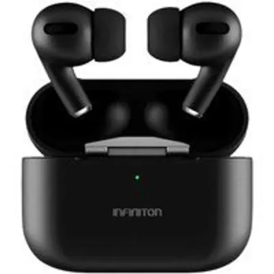 Auricular Infiniton BE60 Inalámbrico Cancelación Activa de Ruido ANC Bluetooth 5h Carga Inalámbrica Negro