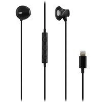 Auricular T'nB CURV Intraaural Alámbrico Conector Lightning Negro 1,2m 16Ω Micrófono