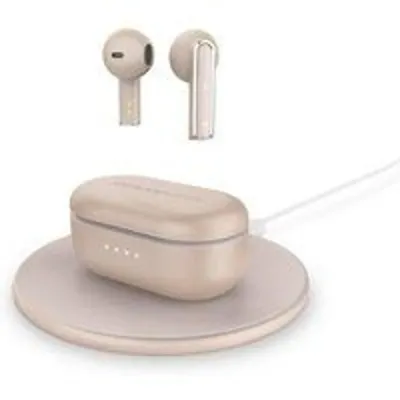 Auricular True Wireless Energy Sistem Style 4 Ultra Qi, sensor de proximidad, 25h, oro rosa