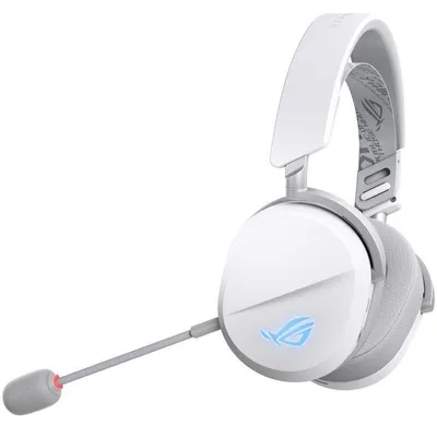 Auriculares ASUS ROG Pelta inalámbricos y con cable Bluetooth Gaming con retroiluminación multicolor blancos
