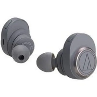 Auriculares Audio-Technica inalámbricos Bluetooth con micrófono integrados gris