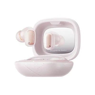 Auriculares Baseus Airnora 3 inalámbricos Bluetooth con Cancelación de Ruido Activa, Micrófono y carga USB-C, color rosa