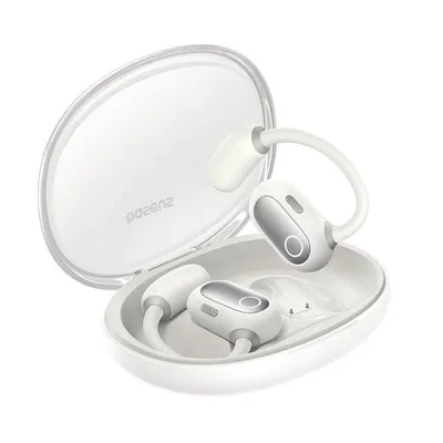 Auriculares Baseus Eli Sport 1 inalámbricos Bluetooth TWS para llamadas y música con cancelación de ruido y resistencia IPX4, color blanco
