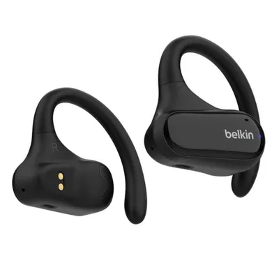 Auriculares Belkin SoundForm ClearFit inalámbricos Bluetooth TWS para llamadas, música y deporte con Cancelación de Ruido, IPX5, negros