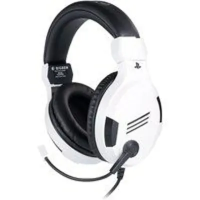 Auriculares Big Ben con cable, micrófono boom, diadema, blanco y negro para gaming