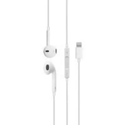 Auriculares DCU con cable compatibles Apple con micrófono y control de volumen en blanco