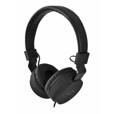 Auriculares Esperanza BONGO con cable Jack 3,5 mm para llamadas, música y deporte negros