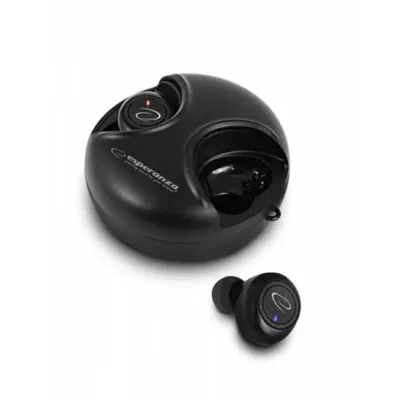 Auriculares Esperanza EH228K inalámbricos Bluetooth para llamadas y música, Earbuds negros