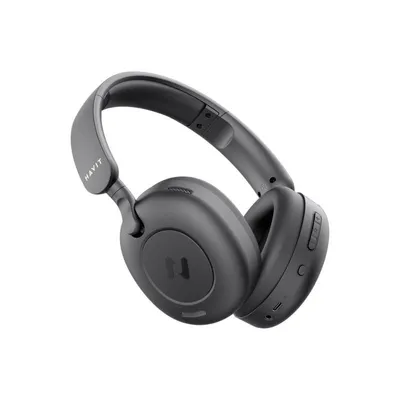 Auriculares Havit Hibrid ANC Bluetooth inalámbricos y con cable para música y uso diario negros