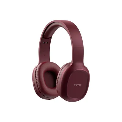 Auriculares Havit PRO Bluetooth in-ear inalámbricos y con cable, llamadas, música y deporte, color borgoña